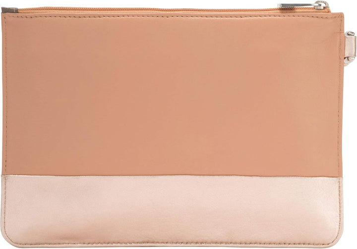 DUDU Pochette Damen Grosse Kapazität Farbig mit Reissverschluss und Handschlaufe Ballerina, Ballerin