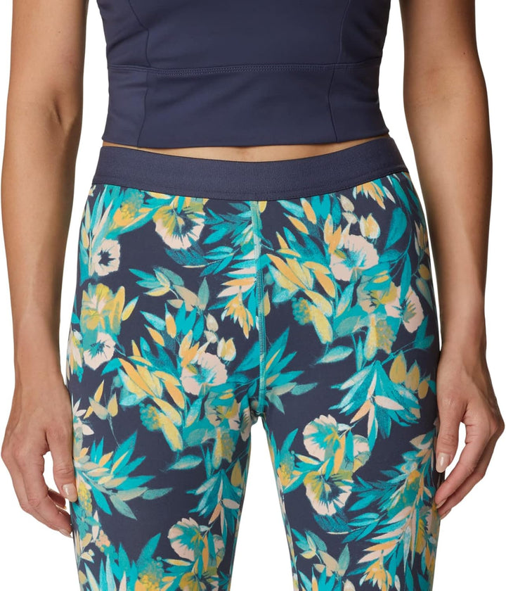 Columbia Damen Hike Leggins XS Bright Aqua, Wisterian, White Logo, XS Bright Aqua, Wisterian, White