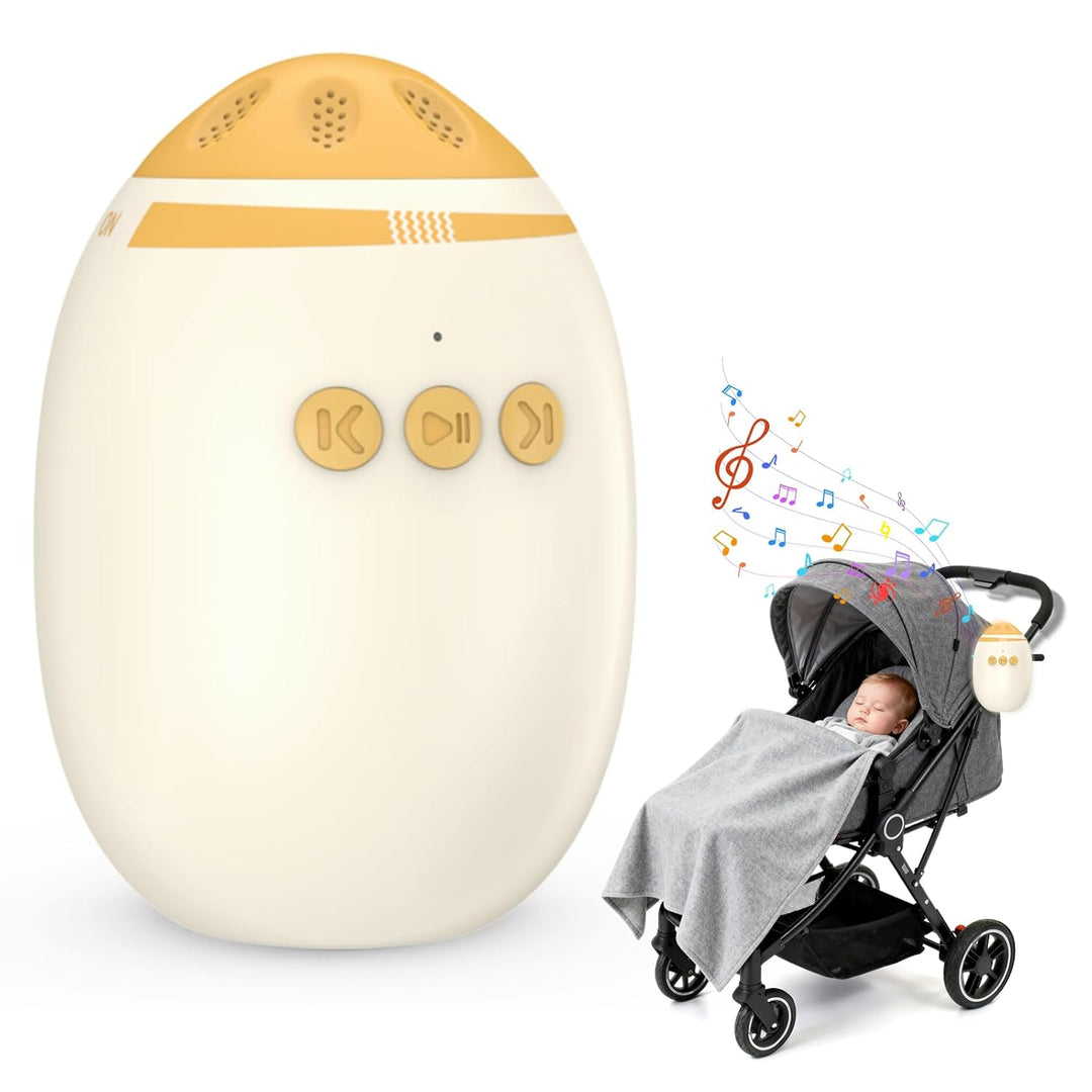 Kinderwagen Schaukler, Wagxoey Einschlafhilfe Baby Wiederaufladbar (USB), 11 Beruhigende Klänge,Stuf