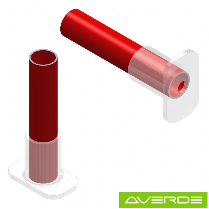 Rohrverbinder Boden - Wand - Deckenflansch 1 1/2" (48,3 mm) AVERDE Ø 48,3 mm - 1 1/2 Zoll, Ø 48,3 mm