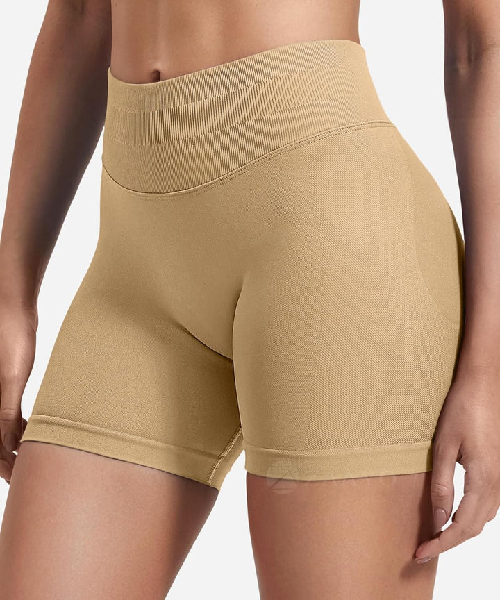 ZAAYO Damen Sport Shorts Hidden Scrunch Workout Auswirkungen Short 4.5 "Scrunch Butt Lifting Gym Sho