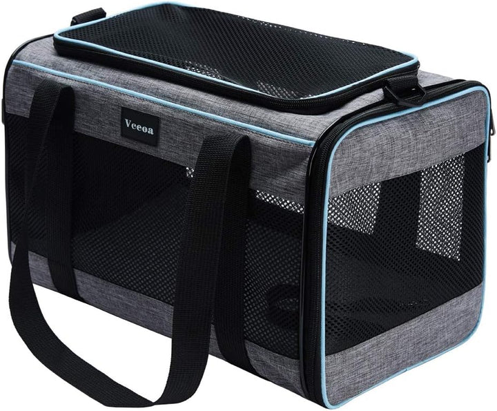 Vceoa 48,3 x 30,5 x 30,5 cm Katze, Hundetrage für Haustiere bis zu 10 kg, weiche Katzentasche, Tier-