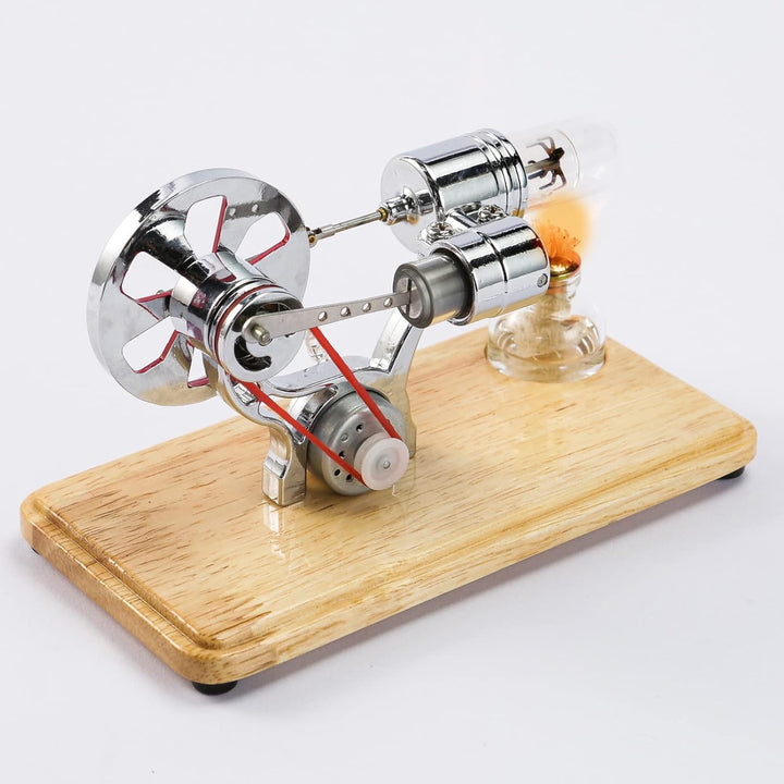 SALUTUYA Stirlingmotor-Modellbausatz, Dampfmaschine Stirlingmotor, Einfach zu Bedienende Mehrzweck-E