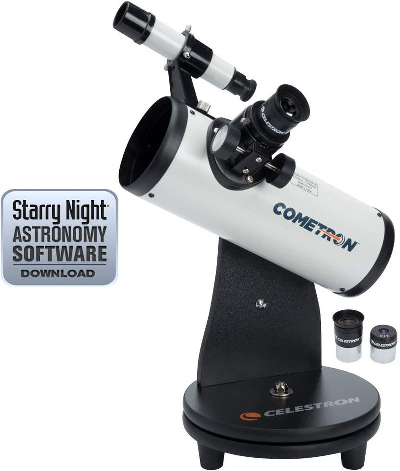 Celestron 21023 76 mm Cometron FirstScope Teleskop – Weiss, Schwarz Cometron FirstScope Nur Teleskop