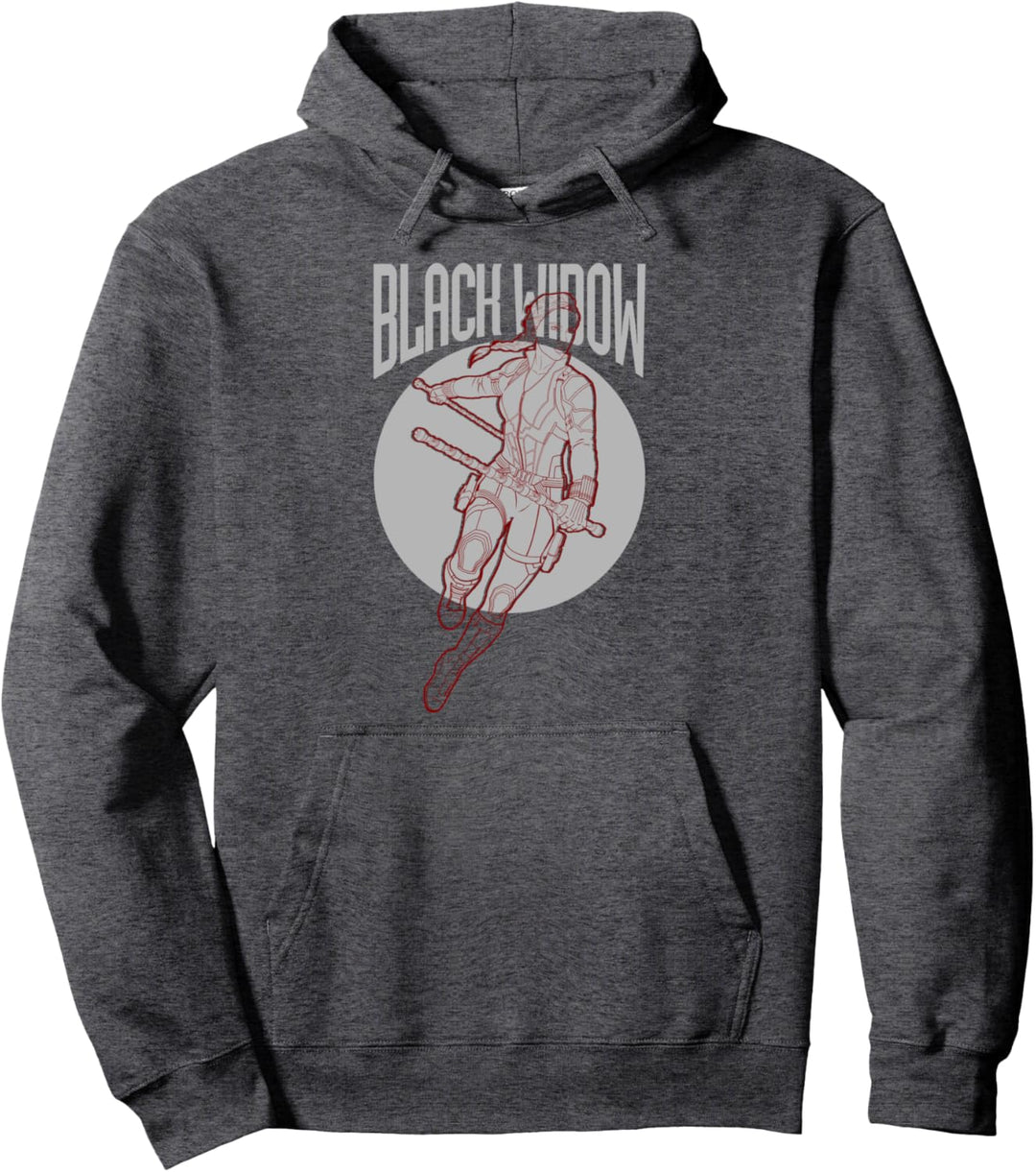 Marvel Avengers: Endgame Black Widow Outline Portrait Pullover Hoodie