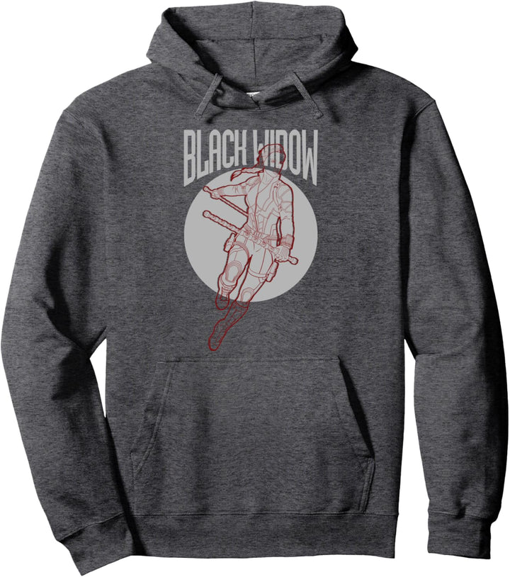 Marvel Avengers: Endgame Black Widow Outline Portrait Pullover Hoodie