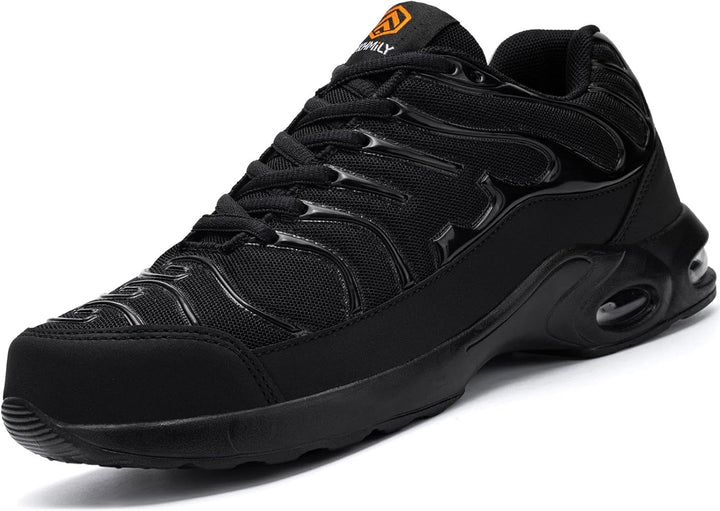 DYKHMILY Arbeitsschuhe Herren Sicherheitsschuhe Leichte Pannensichere Stahlkappenschuhe Arbeit Komfo