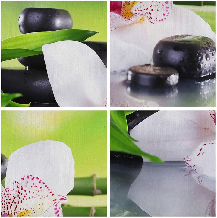 Bilder auf Leinwand blume orchidee Leinwandbild mit Rahmen 70x50cm Wandbilder Dekoration Wohnzimmer