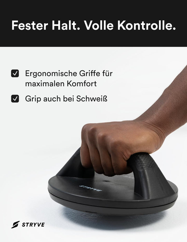 STRYVE Liegestützgriffe rotierend - 2er Set Push up Bars - 2 Aufsätze mit Schwierigkeitsgrad 1, 2 -