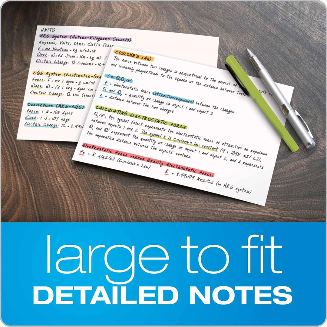 Oxford Blank Index Cards, 5" x 8", White, 500 Cards (5 Packs of 100) (50) 5 x 8, 500 Count Leer, 5 x