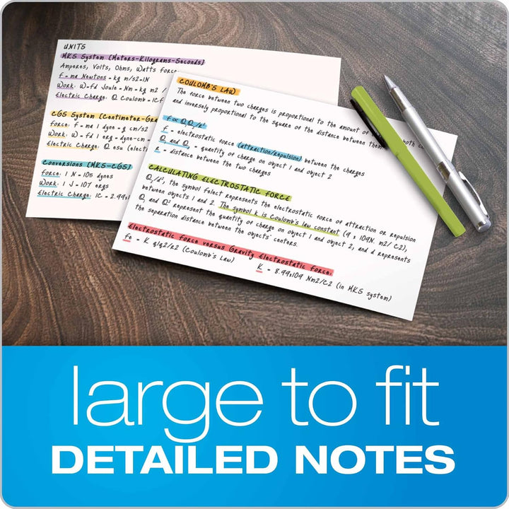 Oxford Blank Index Cards, 5" x 8", White, 500 Cards (5 Packs of 100) (50) 5 x 8, 500 Count Leer, 5 x