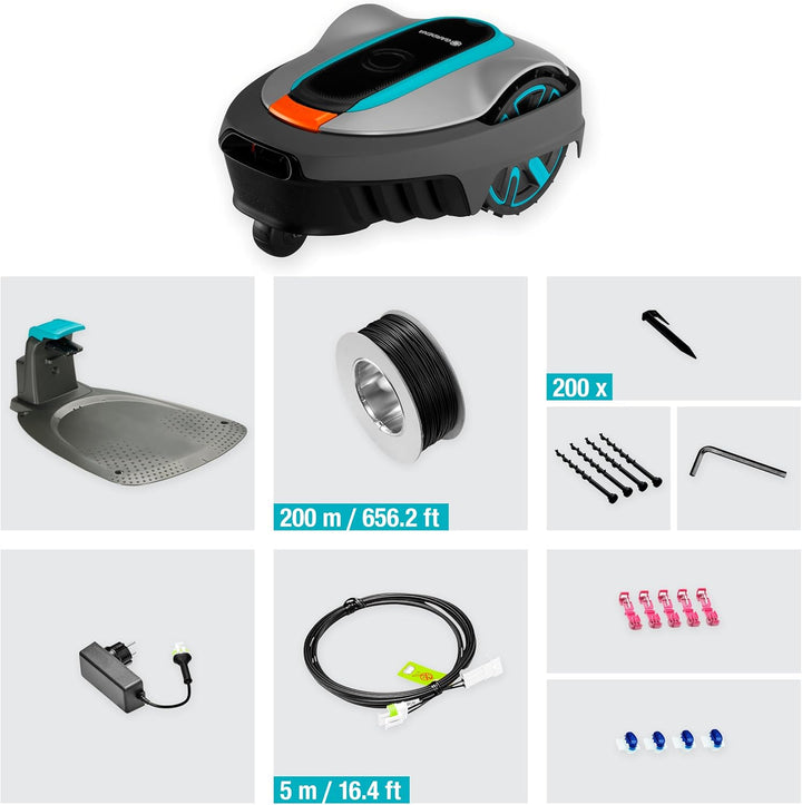 Gardena Mähroboter SILENO city 600 m²: Rasenroboter für bis zu 600 m² Rasenfläche, präzise Schnitter