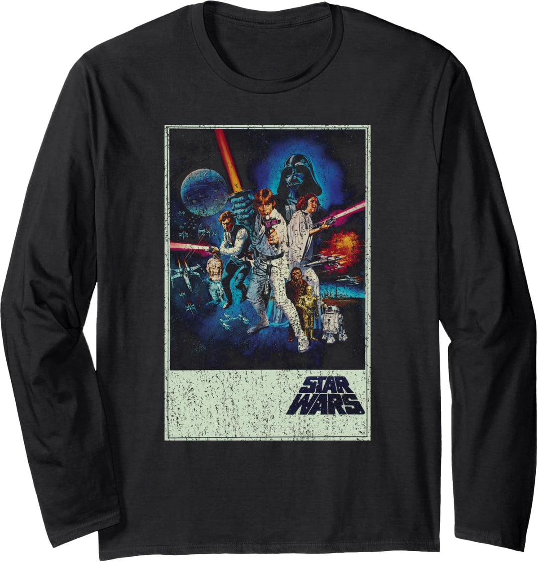 Star Wars A New Hope Poster Langarmshirt