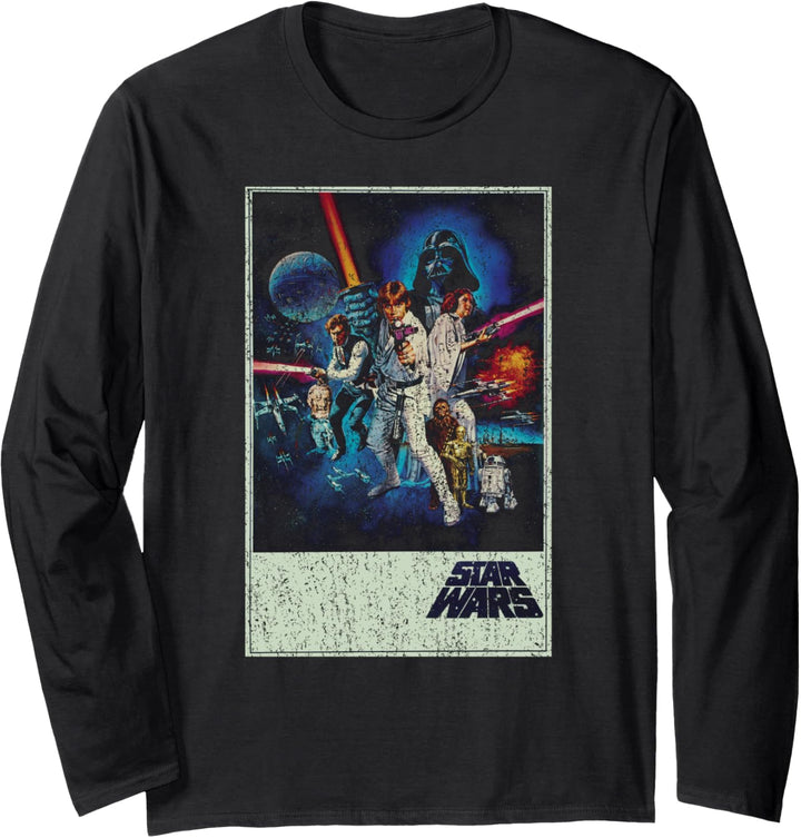 Star Wars A New Hope Poster Langarmshirt