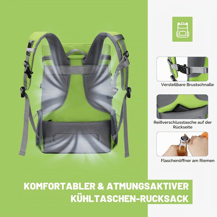 Maelstrom Kühlrucksack, 35 Dosen, auslaufsicher, isoliert, weiche Kühltasche, Camping-Kühler, Strand