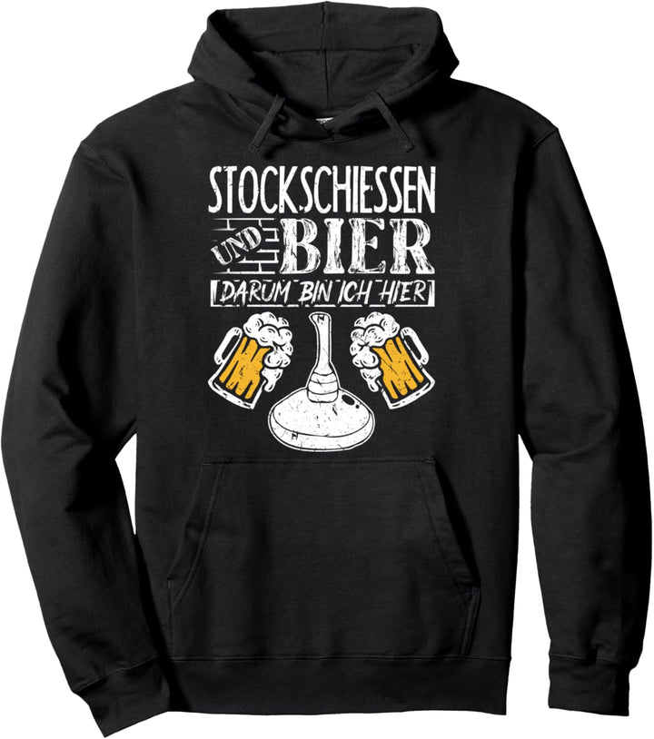 Eisstock Stocksport Zubehör Stockschiessen Pullover Hoodie