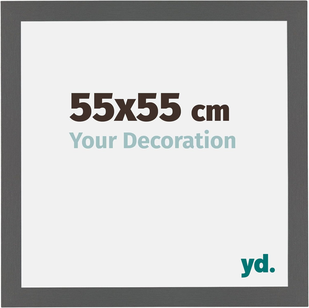 yd. Your Decoration - Bilderrahmen 55x55 cm - Bilderrahmen aus MDF mit Acrylglas - Antireflex - Ausg