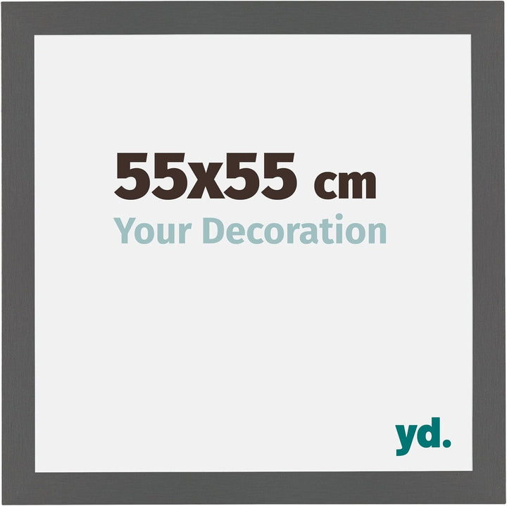 yd. Your Decoration - Bilderrahmen 55x55 cm - Bilderrahmen aus MDF mit Acrylglas - Antireflex - Ausg