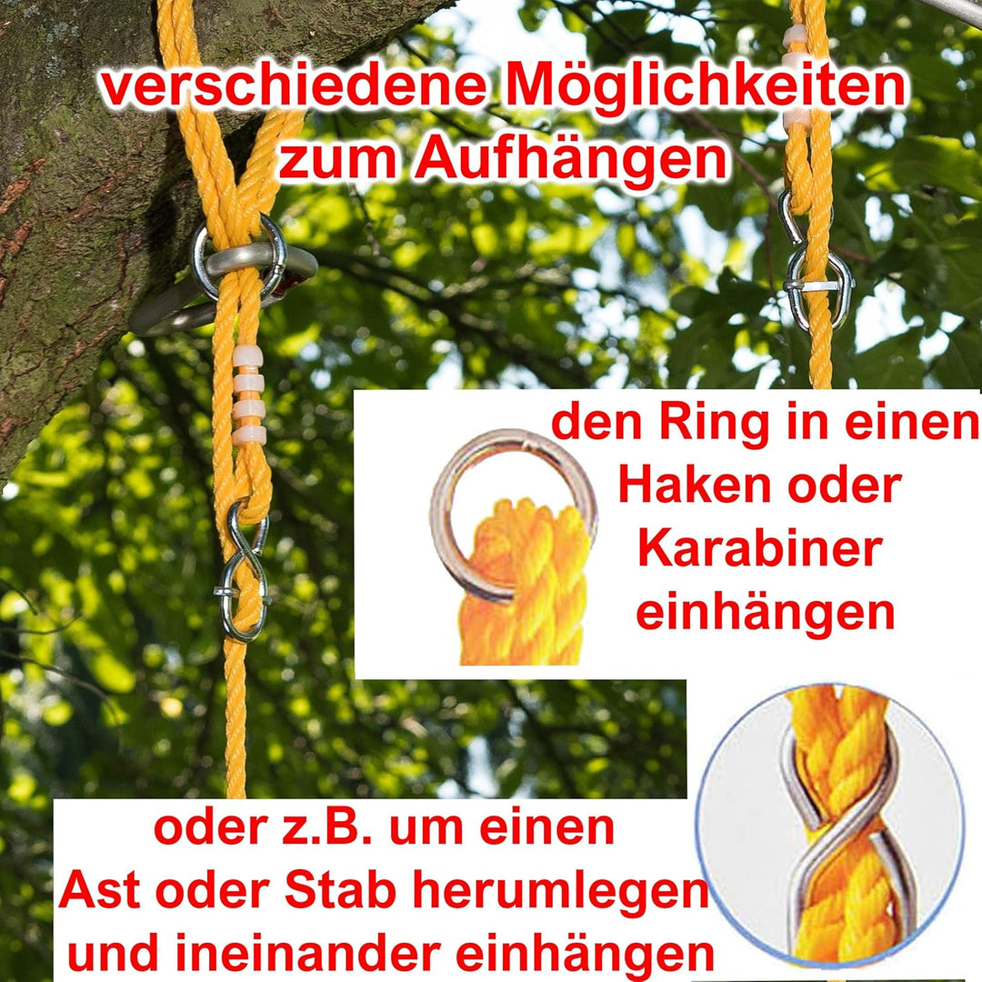 alles-meine.de GmbH Holz Schaukel Farb &amp; Modellwahl Brettschaukel - massives Naturholz - Schaukel au
