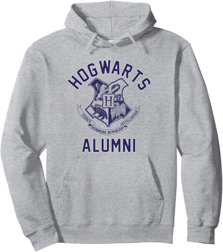 Harry Potter Hogwarts Alumni on Blue Pullover Hoodie