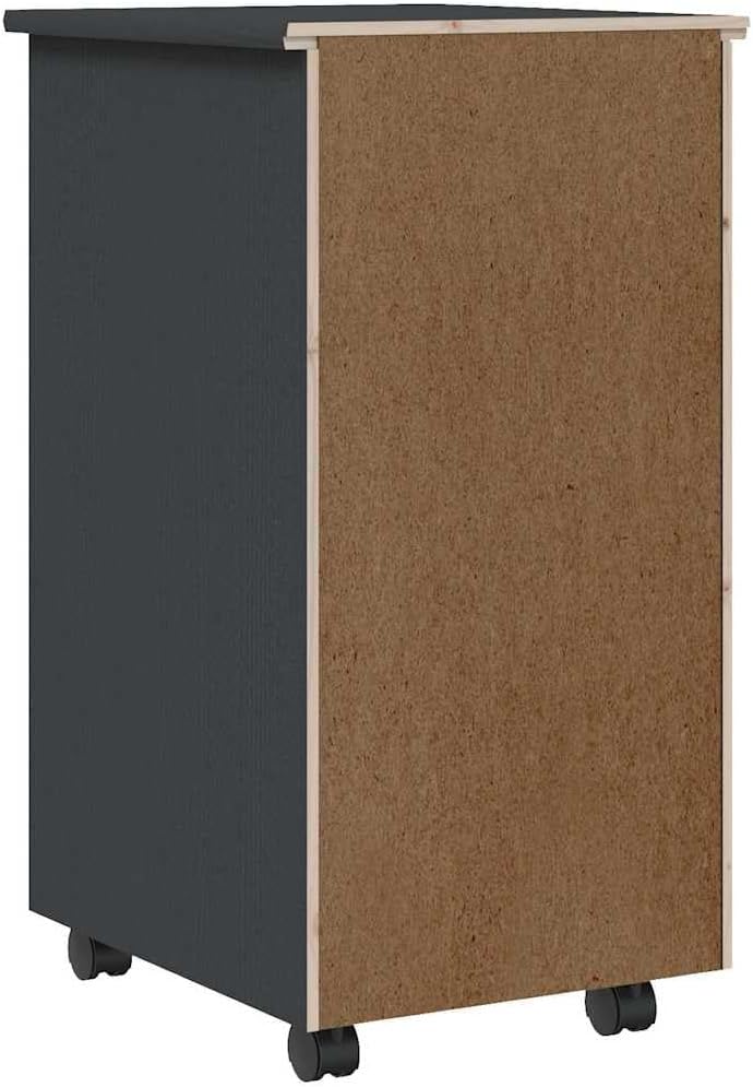 vidaXL Rollschrank, Rollcontainer mit 6 Schubladen, Kommode Schubladenschrank mit Rollen, Büroschran