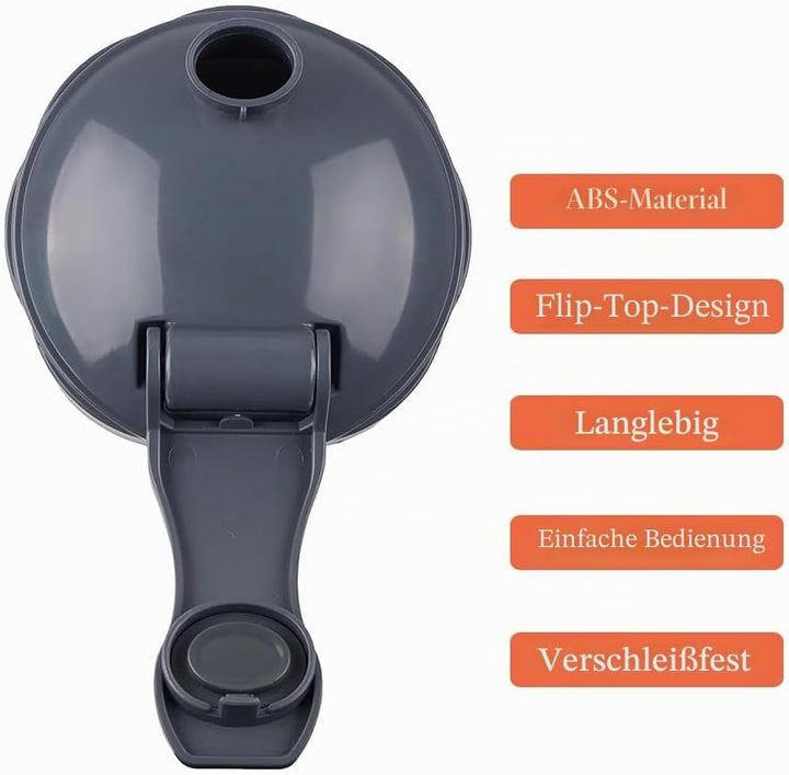 2 Stück Flip-Top-To-Go-Deckel, Verschlussdeckel für Mixer, Entsafter-Zubehör, Becherdeckel, kompatib
