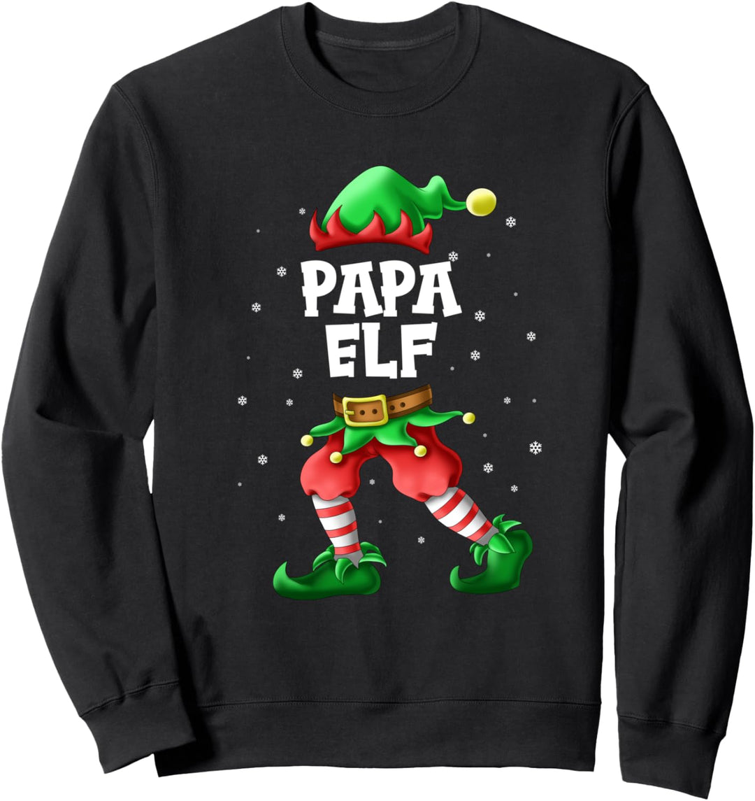 Papa Elf Partnerlook Familien Outfit Weihnachten Sweatshirt