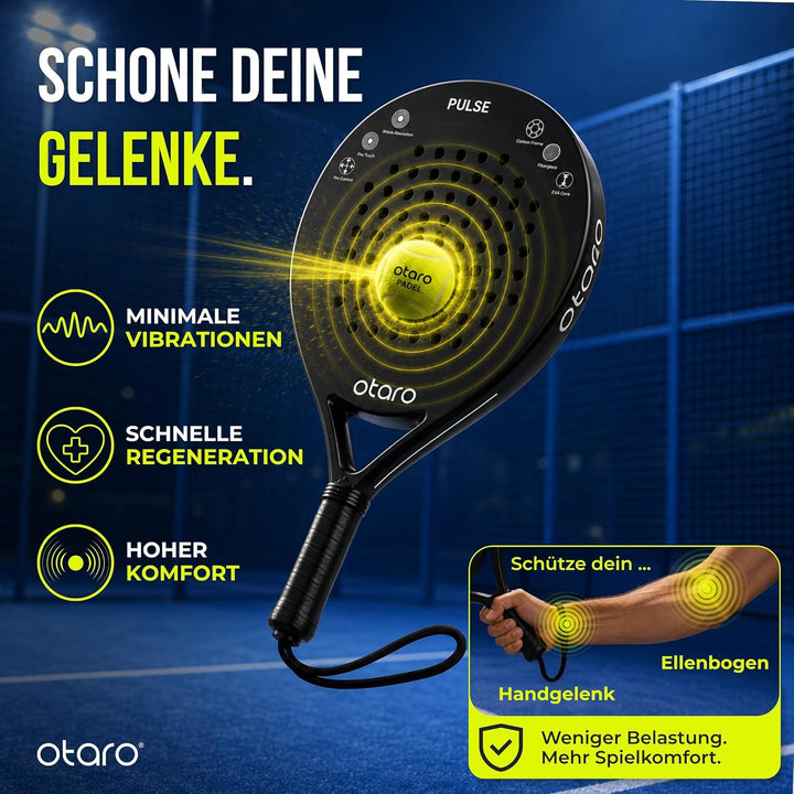 OTARO Padelschläger für Anfänger & Fortgeschrittene | Ultraleicht & ausbalanciert | Padel Schläger C