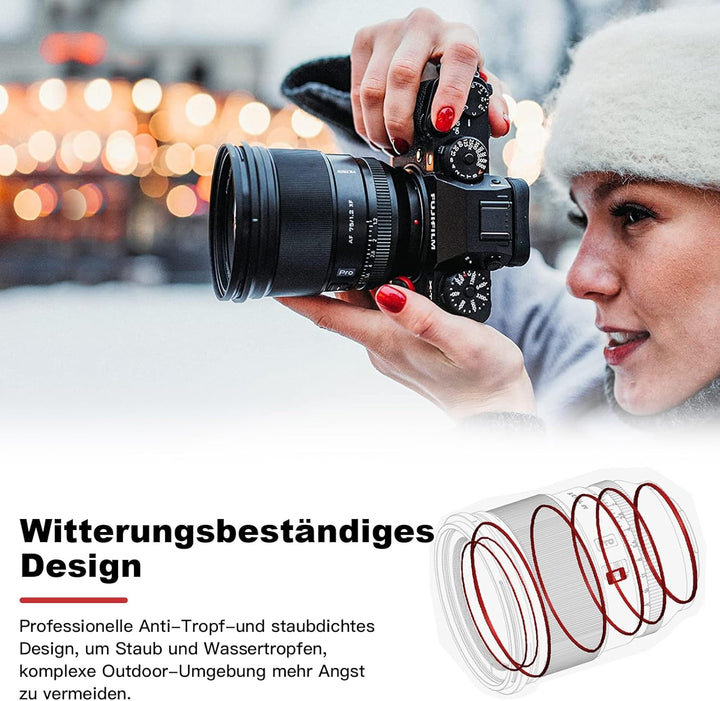 VILTROX 75mm F1.2 Pro APS-C Prime Autofokus Objektive für Fuji X Mount Kamera Objektive Standard Cam
