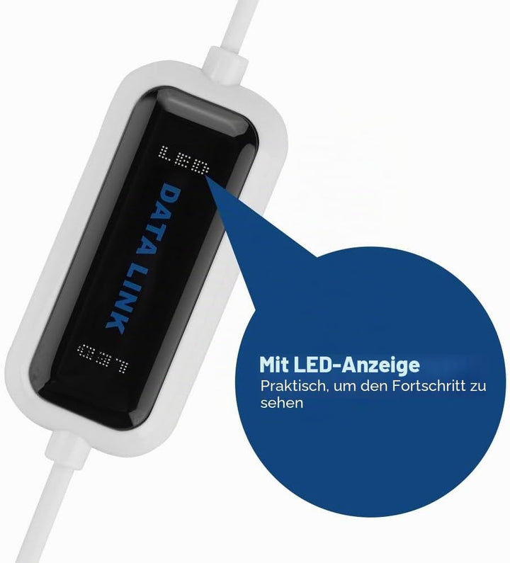 Datenkabel USB 2.0 PC zu PC Linkkabel,High-Speed USB 2.0 Link-Kabel Daten Kabel Verbindungskabel,USB