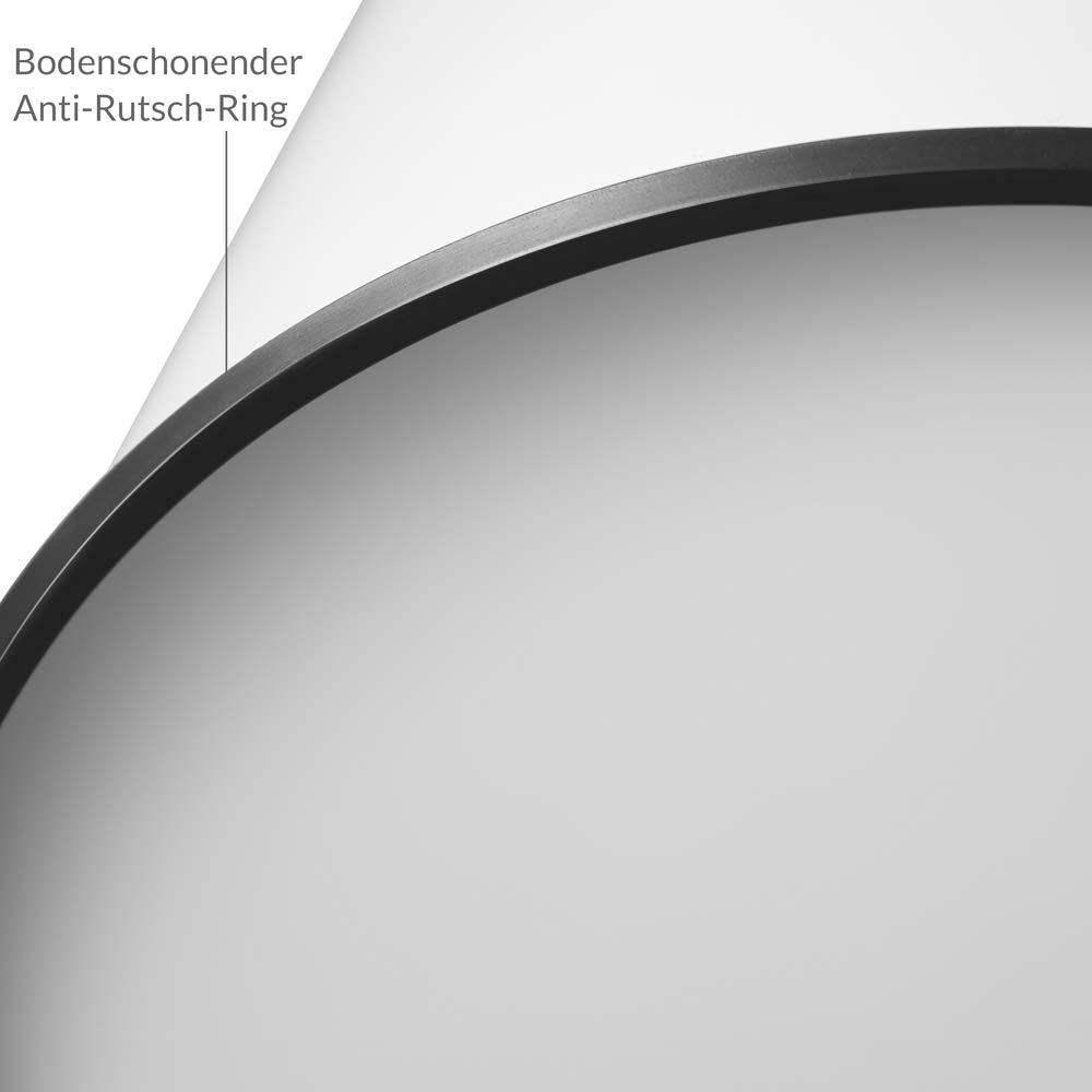 Monzana® Mülleimer Küche mit Sensor Leise 40L Edelstahl USB Ladekabel Deckel Berührungslos Abfalleim