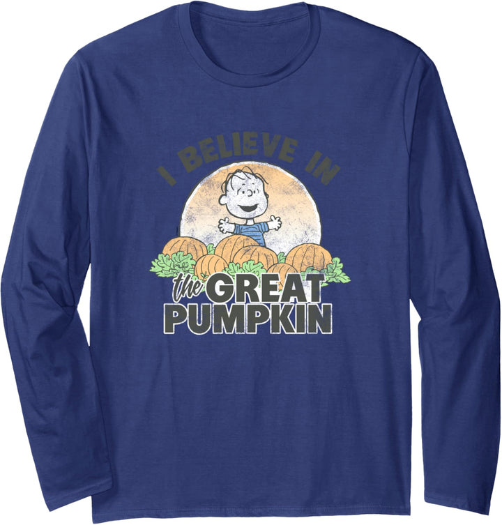 Peanuts Halloween Ich glaube an den grossen Kürbis Langarmshirt