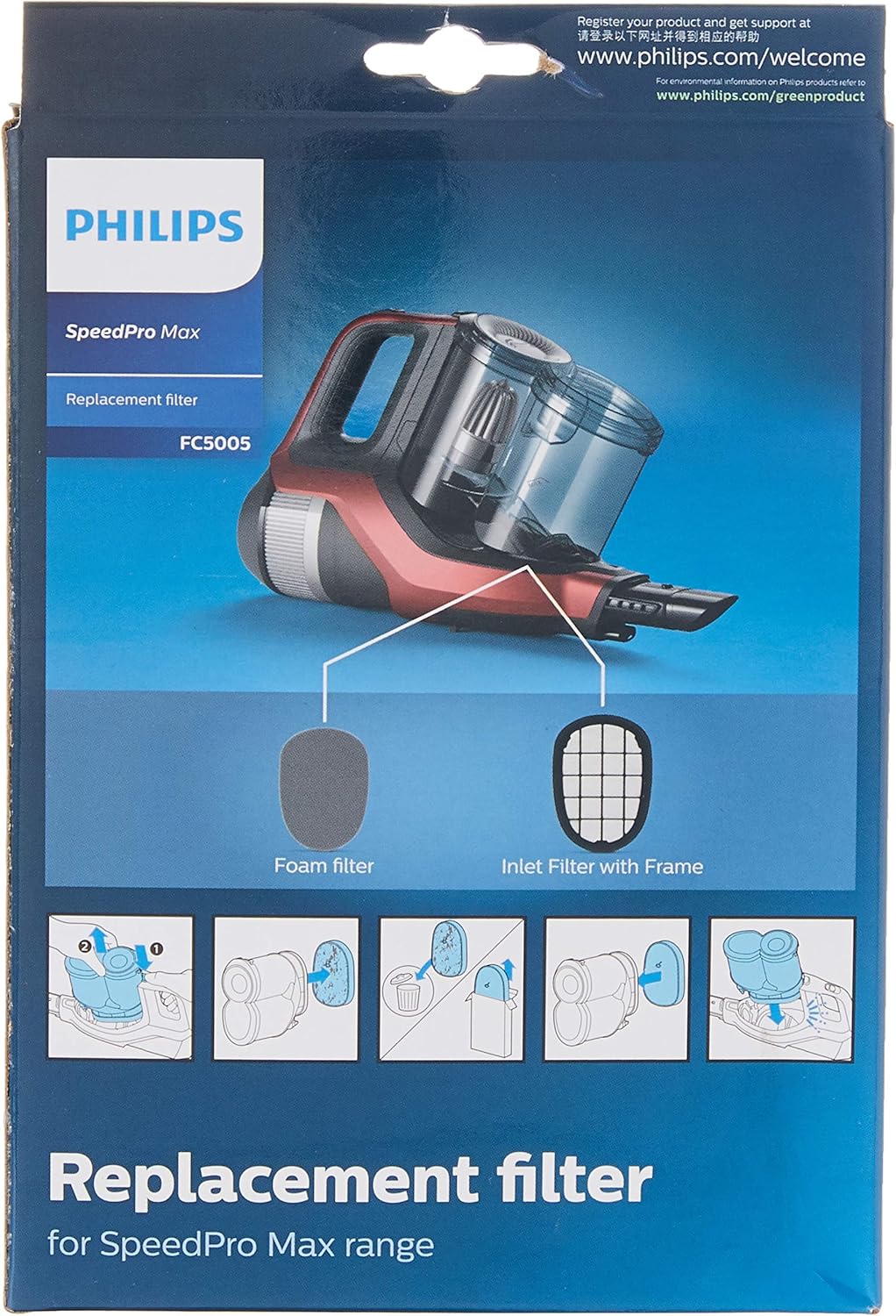 Philips Domestic Appliances FC5005/01 Originial-Ersatzfilterset für Philips Domestic Appliances Spee