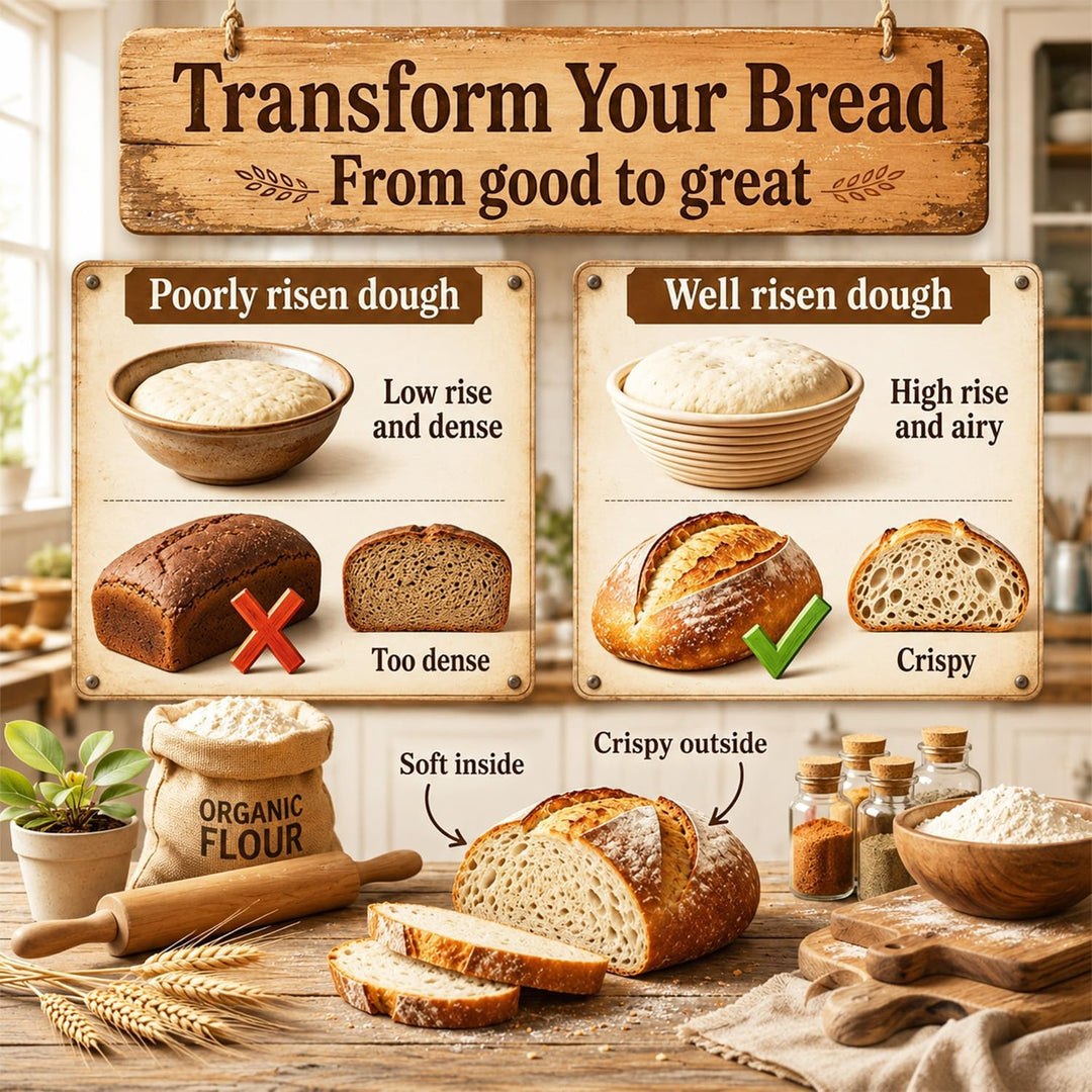 17 Stück Sauerteig Starter Set mit Gärkörbchen (2 Stück, 25cm), Gärkorb Brot Brotbackzubehör Mit Sau