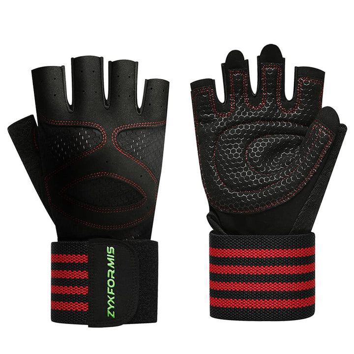 Fitness Handschuhe, Trainingshandschuhe mit Handgelenk Unterstützung für Damen und Herren, rutschfes