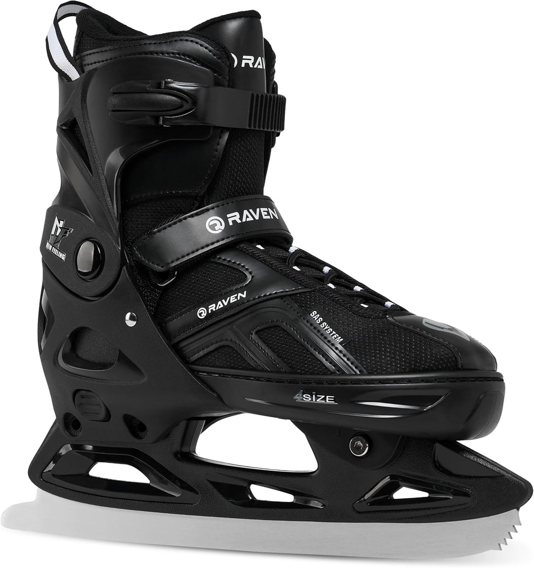 Raven Pulse Black/Mint 2in1 Verstellbare Schlittschuhe und Inline Skates - Inliner für Kinder und Er