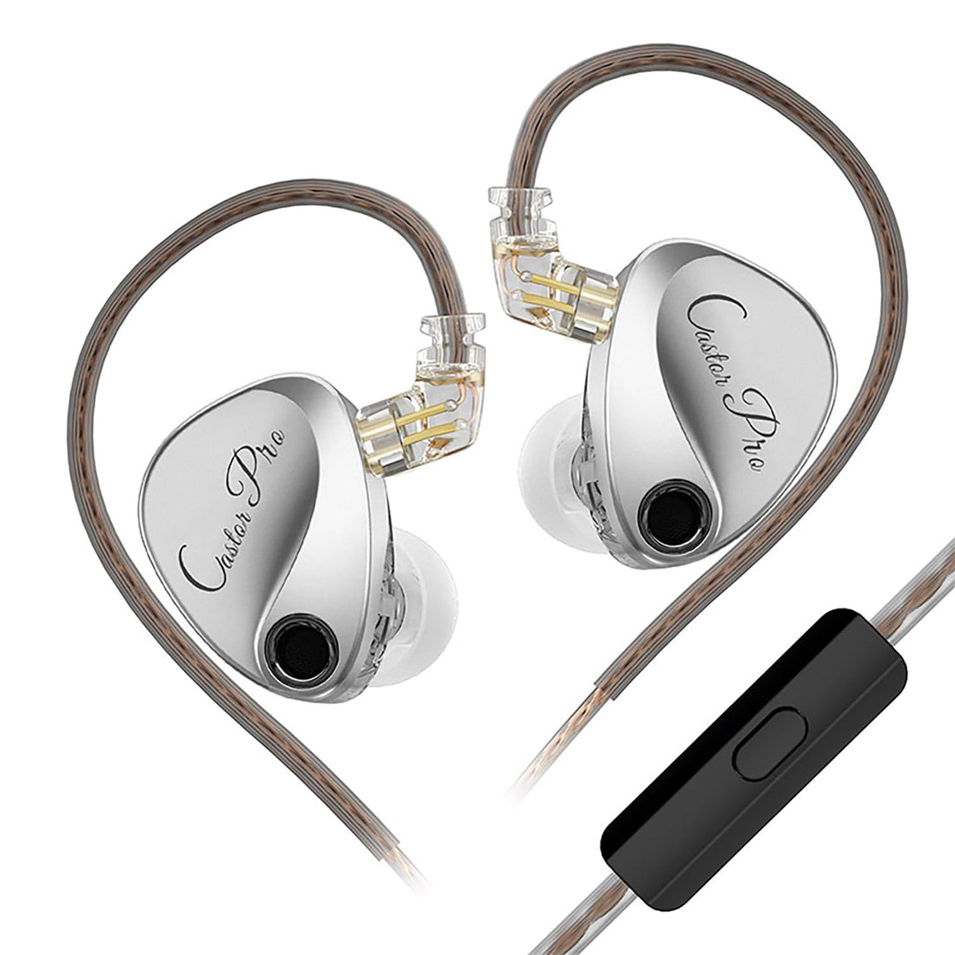 KZ Castor Pro - Einstellbare 5-Ton HiFi In-Ear-Kopfhörer mit verstärkten Bässen, Gaming-Kopfhörer mi