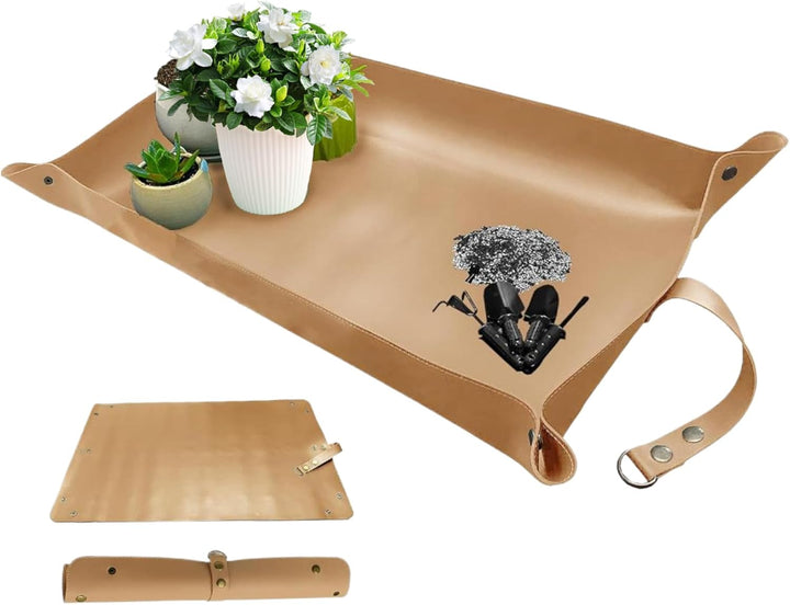 Pflanzmatte zum Umtopfen von Pflanzen wasserdichte Pflanzmatte aus Leder 43 x 76 cm (17 x 30 Zoll) F