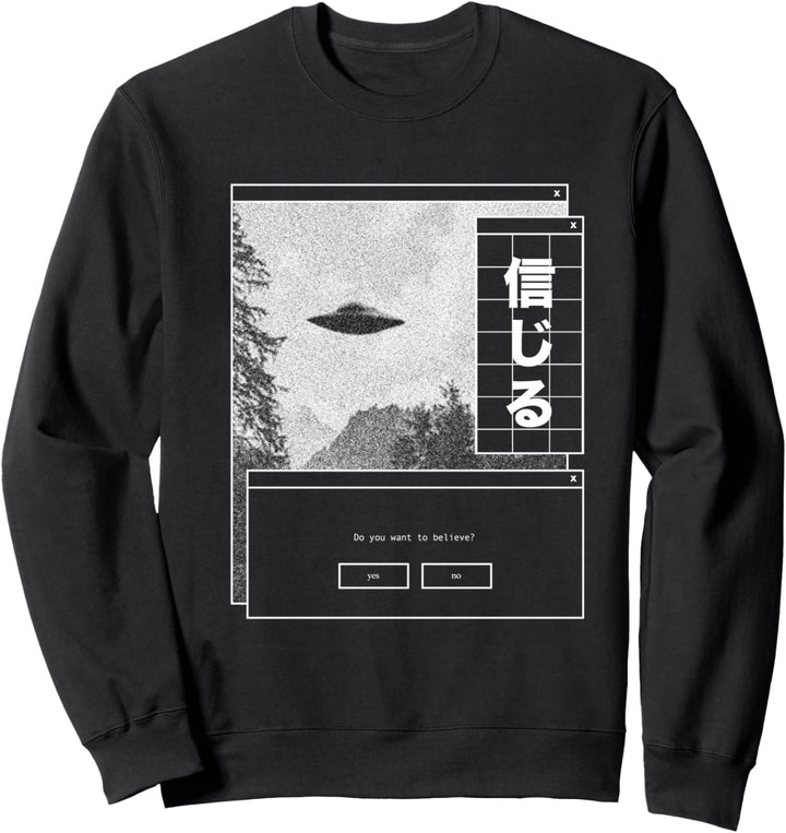 UFO Vaporwave Aesthetic | Japanisch 80s Synthwave | Japan Sweatshirt