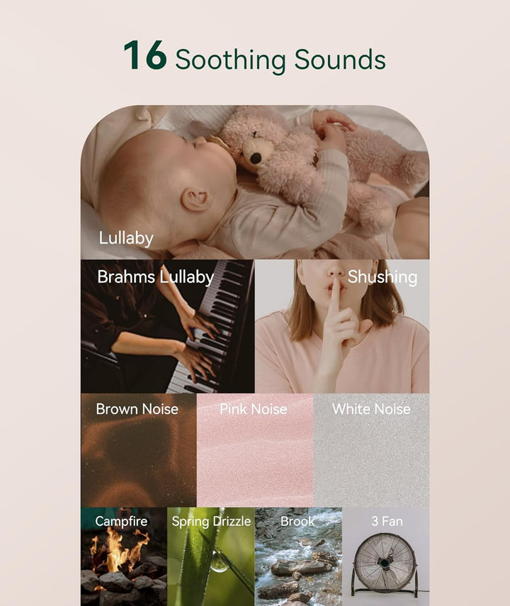 Dreamegg Pocket Sleep 1 Mini White Noise Machine Baby, Tragbare Weisses Rauschen Baby Gerät Erwachse