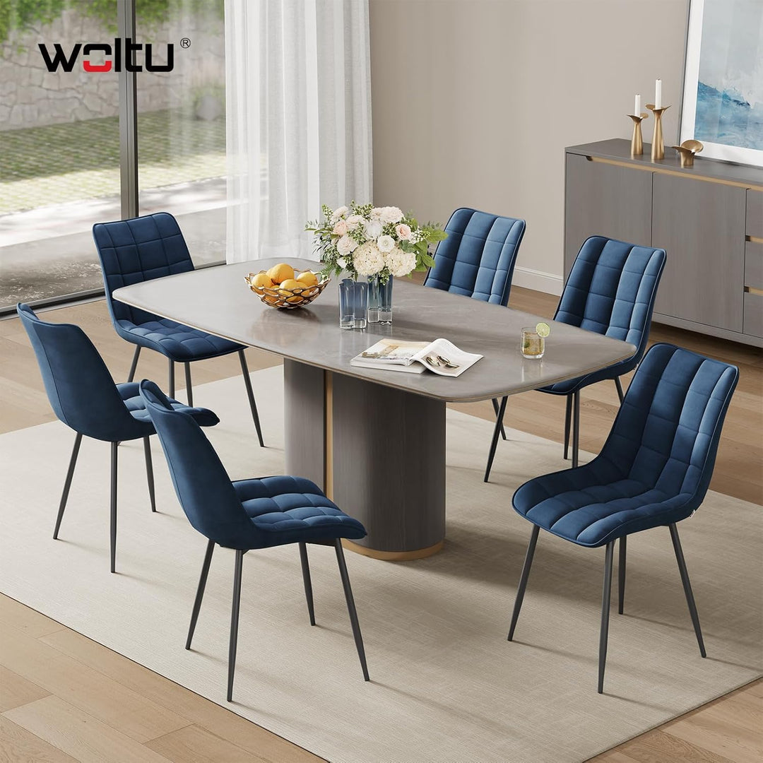 WOLTU 4 x Esszimmerstühle 4er Set Esszimmerstuhl Küchenstuhl Polsterstuhl Design Stuhl mit Rückenleh