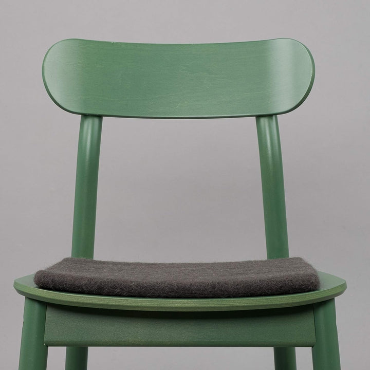 myfelt Flache Filz Sitzauflage, Filz Stuhlauflage - Kuno - quadratisch, 36x36 cm, Anthrazit, Anthraz