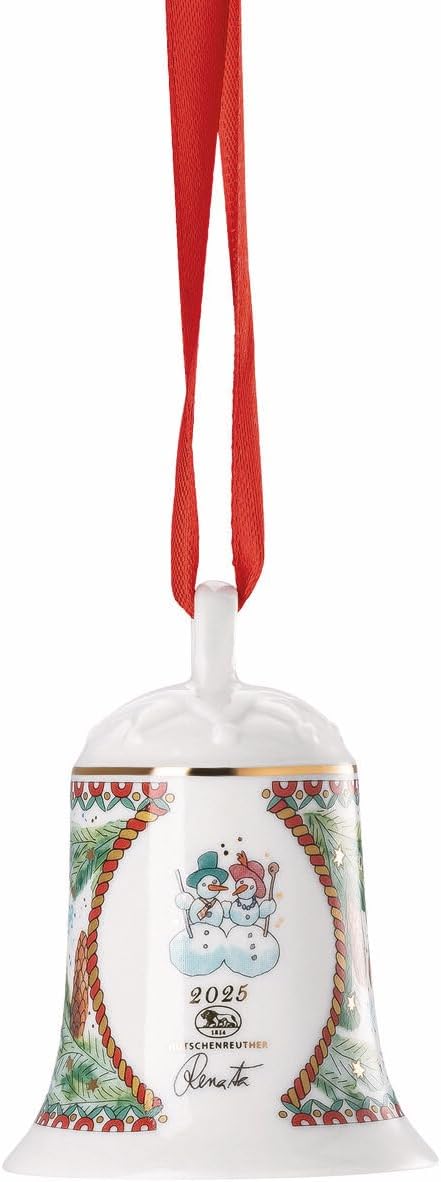 Hutschenreuther Weihnachten Sammelkollektion 2025 Porzellanglocke Weihnachtsspiele Weihnachtsglocke,