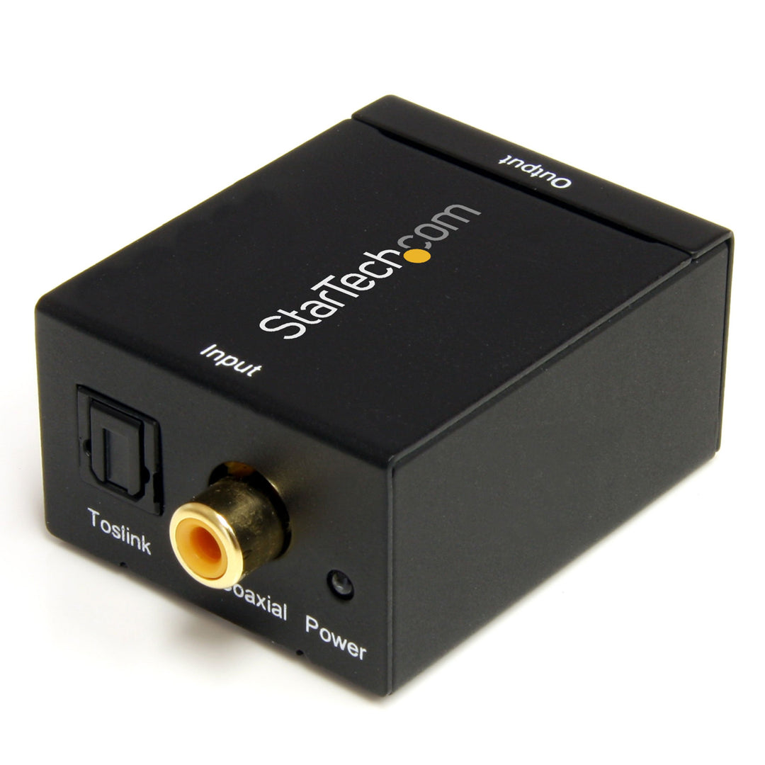 StarTech.com SPDIF Digital Koaxial und Toslink (Optisch) auf Stereo RCA Audio Konverter Toslink/Digi