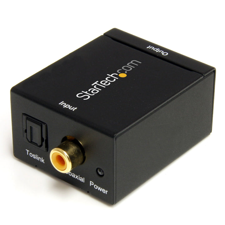 StarTech.com SPDIF Digital Koaxial und Toslink (Optisch) auf Stereo RCA Audio Konverter Toslink/Digi