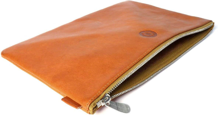 SONNENLEDER - hochwertige Banktasche "WEILL" Farbe: Natur *Echtes Leder*, Natur