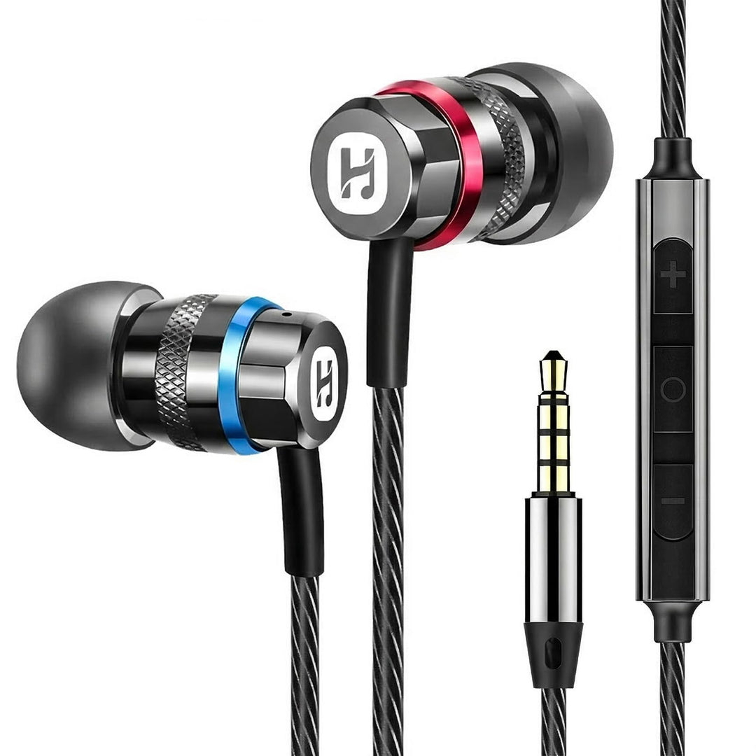 HIFI WALKER A1 Kabelgebundene Ohrhörer mit Mikrofon, 3,5 mm In-Ear Kopfhörer mit In-Line-Steuerung,