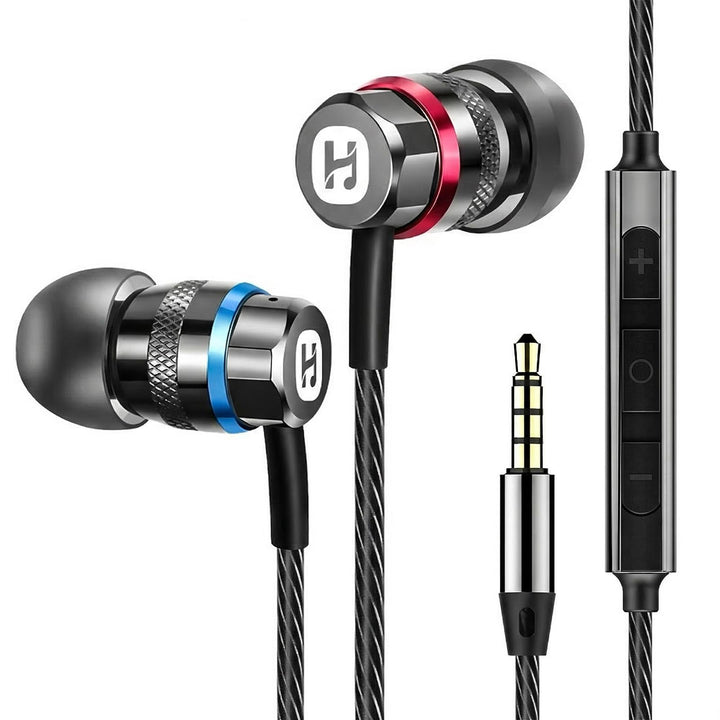 HIFI WALKER A1 Kabelgebundene Ohrhörer mit Mikrofon, 3,5 mm In-Ear Kopfhörer mit In-Line-Steuerung,
