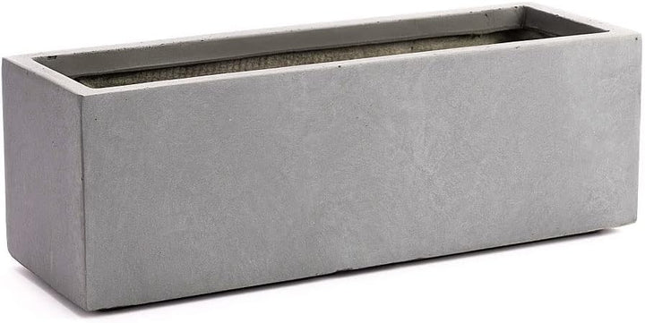 Pflanzwerk® Pflanzkübel Fiberglas TUB Grau 17x50x17cm *Frostbeständiger Blumenkübel* *UV-Schutz* *Qu