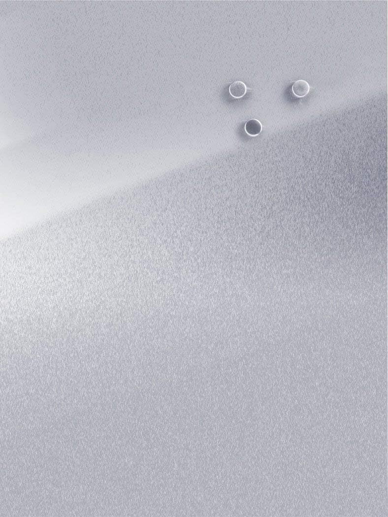 Zeller 11119 Magnettafel 60 x 80 cm, edelstahl 60 x 80 cm Single, 60 x 80 cm Single